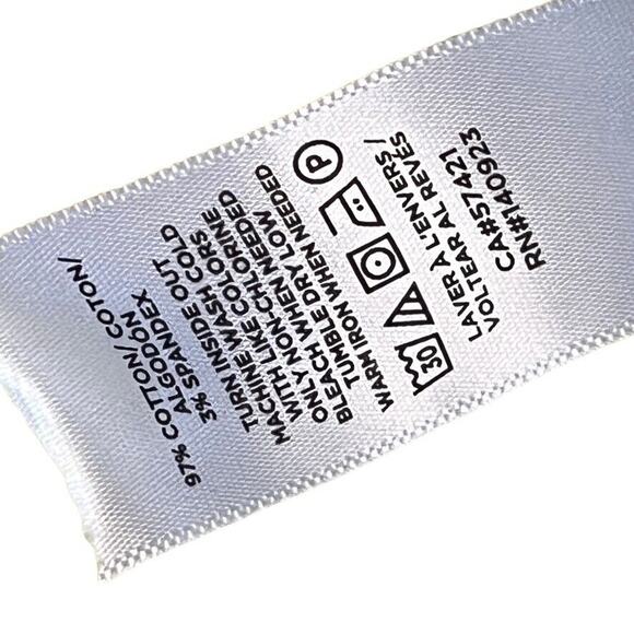 Ann Taylor Loft The Slim Yellow Khaki Stretch Cotton Flat Front Pants Womens 14 - Picture 15 of 16